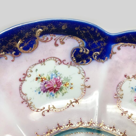 Antique Hand Painted Porcelain Bowl - Picture 5 of 5